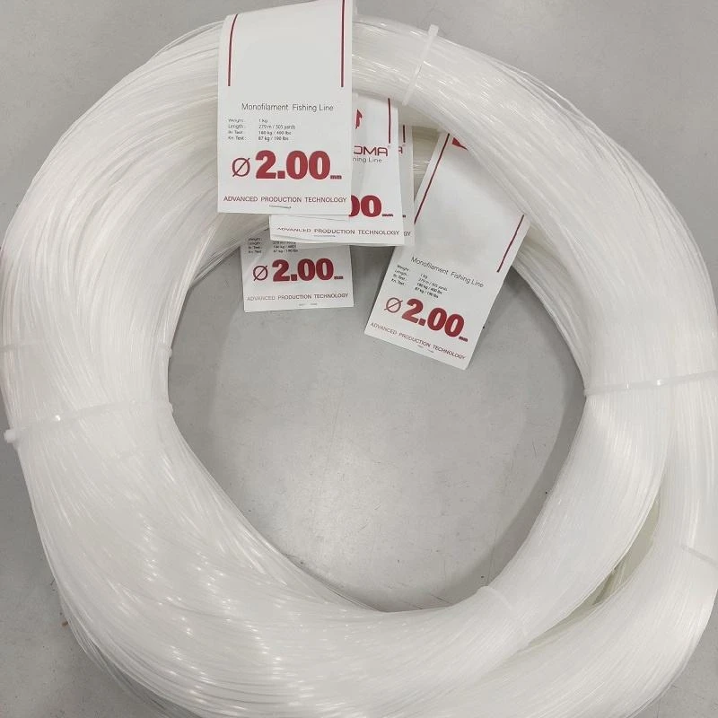 Durable Nylon Monofilament Fishing Line 2.0mm Transparent OEM suppliers