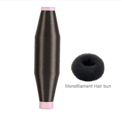 0,15 mm svart nylon monofilamentgarn för hårbulle